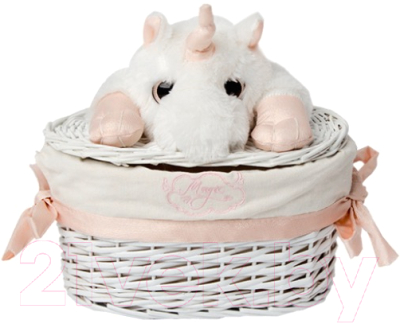 Корзина для белья Natural House Единорог 260x150x160 / EW-86 XS (белый) - фото