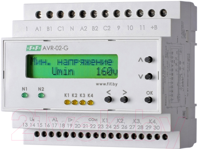 Реле контроля фаз Евроавтоматика AVR-02-G / EA04.006.005 - фото