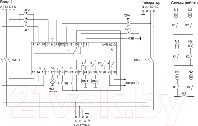 Реле контроля фаз Евроавтоматика AVR-02-G / EA04.006.005