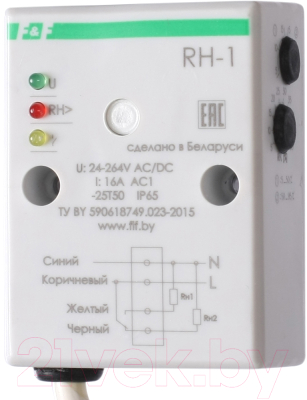 Реле контроля фаз Евроавтоматика Влажность RH-1 / EA07.003.001 - фото