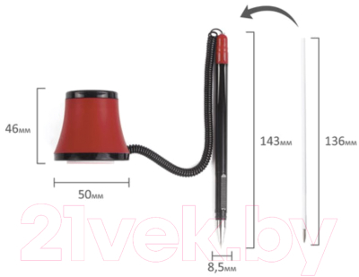 Ручка шариковая Brauberg Стенд-Пен №1 / 141886