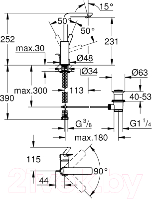 Смеситель GROHE Lineare 23296001