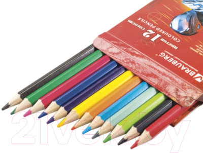 Набор цветных карандашей Brauberg Star Patrol / 180532