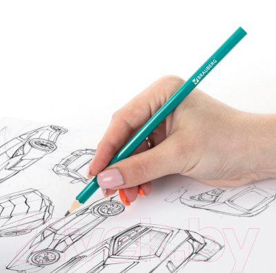 Набор простых карандашей Brauberg 180677