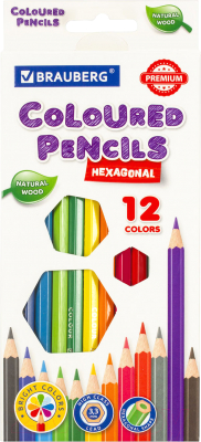 Набор цветных карандашей Brauberg Premium / 181656 - фото