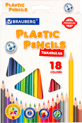 Набор цветных карандашей Brauberg Premium / 181662 - фото