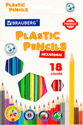Набор цветных карандашей Brauberg Premium / 181667 - фото