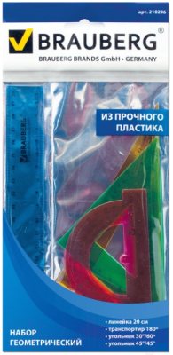 Набор для черчения Brauberg Crystal / 210296