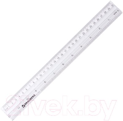 Линейка Brauberg 210303 - фото