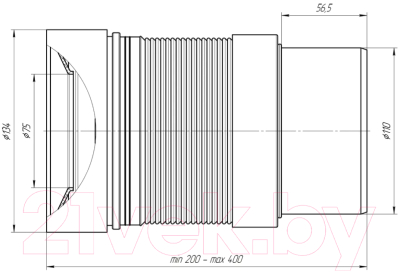Слив (гофра) Ани Пласт K821