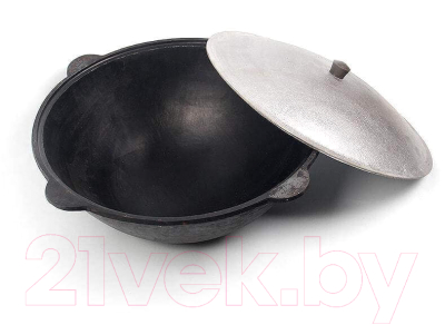 Казан Chugun Invest Узбекский с алюминиевой крышкой