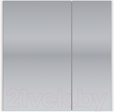 Шкаф с зеркалом для ванной Dreja Prime / 99.9305 (белый) - фото