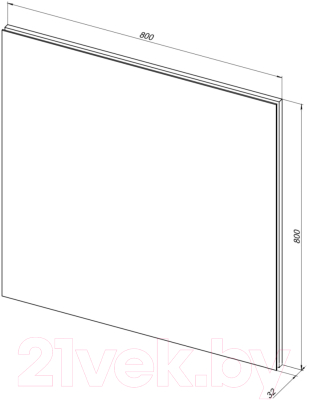 Зеркало Aquanet Гласс 80 LED / 274016