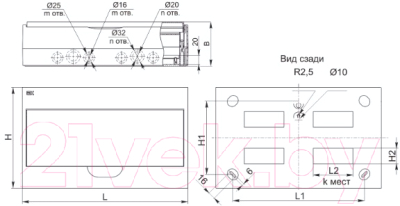 Бокс пластиковый IEK MKP12-N-06-41-G