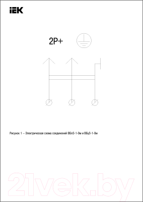 Вилка силовая IEK PKR01-U-016-2-K02