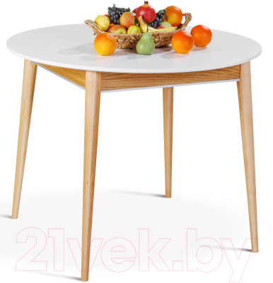 Обеденный стол ТехКомПро Арека КН 1000 / 121361 (бук/тон 1/тон подстолья 2/ножка 8)