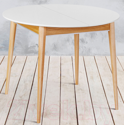 Обеденный стол ТехКомПро Арека КН 1000 / 121361 (бук/тон 1/тон подстолья 2/ножка 8)