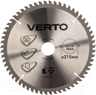 Пильный диск Verto 61H194 - фото