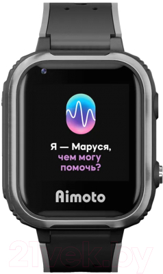 Умные часы детские Aimoto IQ 4G / 8108802 (черный) - фото