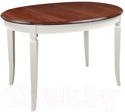 Обеденный стол ТехКомПро Азалия 1250 / 121267 (бук/тон орех/тон подстолья 1/ножка 12) - фото