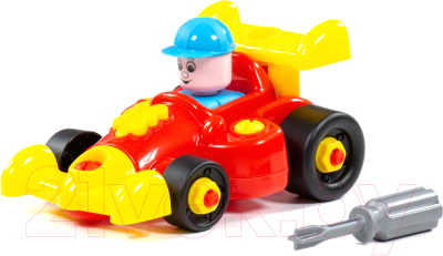 Игрушка-конструктор Полесье Транспорт Автомобиль гоночный / 77127