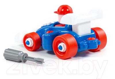 Игрушка-конструктор Полесье Транспорт Автомобиль гоночный / 77127