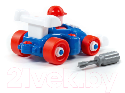 Игрушка-конструктор Полесье Транспорт Автомобиль гоночный / 77127