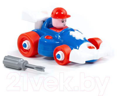Игрушка-конструктор Полесье Транспорт Автомобиль гоночный / 77127