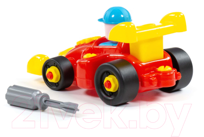 Игрушка-конструктор Полесье Транспорт Автомобиль гоночный / 77127