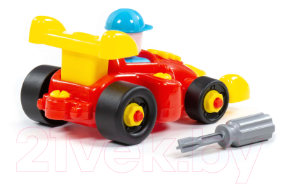Игрушка-конструктор Полесье Транспорт Автомобиль гоночный / 77127