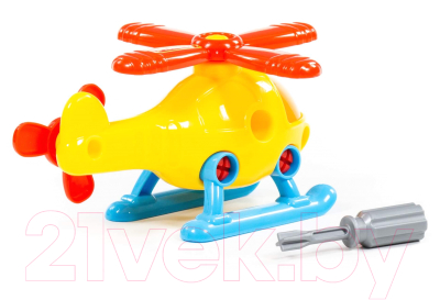 Игрушка-конструктор Полесье Транспорт Вертолёт / 76663