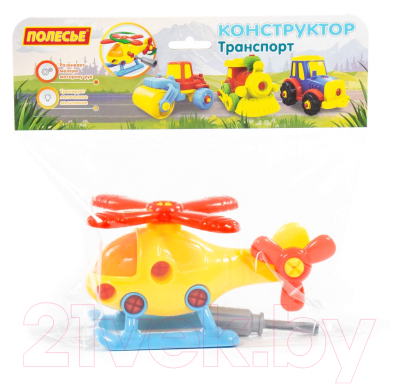 Игрушка-конструктор Полесье Транспорт Вертолёт / 78223