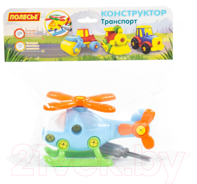 Игрушка-конструктор Полесье Транспорт Вертолёт / 78223