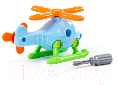 Игрушка-конструктор Полесье Транспорт Вертолёт / 78223