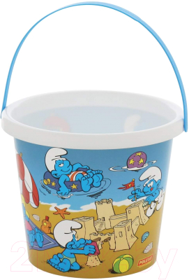 Ведерко для игры в песочнице Полесье Смурфики-2 / 65148
