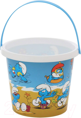Ведерко для игры в песочнице Полесье Смурфики-2 / 65148