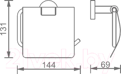 Держатель для туалетной бумаги Aquanet 4586