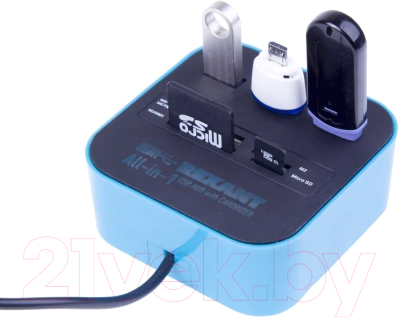 USB-хаб Rexant USB + адаптер / 18-4121