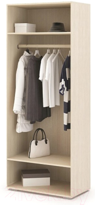 Шкаф Стендмебель Симба двухстворчатый (белый глянец/дуб белфорт)