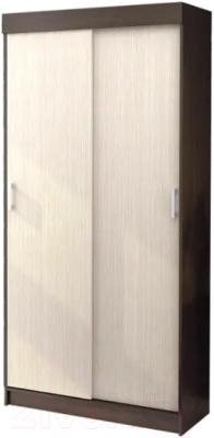 Шкаф-купе Стендмебель Евро (дуб белфорт/венге) - фото
