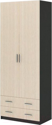Шкаф Стендмебель Дуэт двухстворчатый (дуб белфорт/венге) - фото