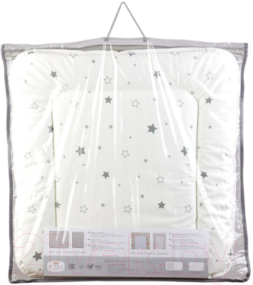 Пеленальный матрас Polini Kids Звездное сияние на комод 65x65 / 0002429-24