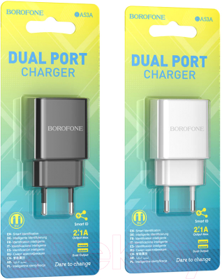 Зарядное устройство сетевое Borofone BA53A / 6931474739148