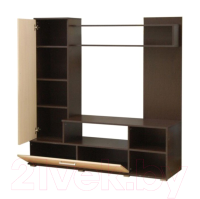 Стенка Стендмебель Лима (дуб белфорт/венге)