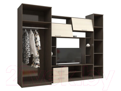 Стенка Стендмебель Марта-М (дуб белфорт/венге)