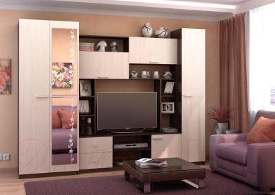 Стенка Стендмебель Марта-М (дуб белфорт/венге)