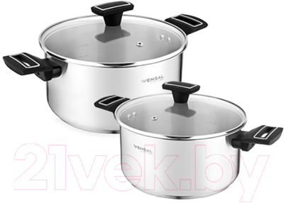 Набор кастрюль Vensal Velours Noir / VS1504