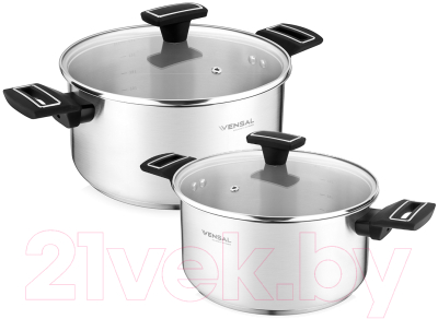 Набор кастрюль Vensal Velours Noir / VS1504