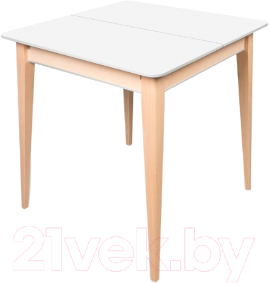 Обеденный стол ТехКомПро Арека ПР 740 / 74x74-104 / 121374 (дуб/тон 1/тон подстолья 2/ножка 7) - фото