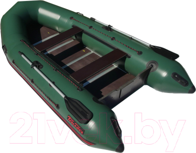 Надувная лодка Leader Boats Тайга Nova-320 Киль / 0066151 (зеленый) - фото